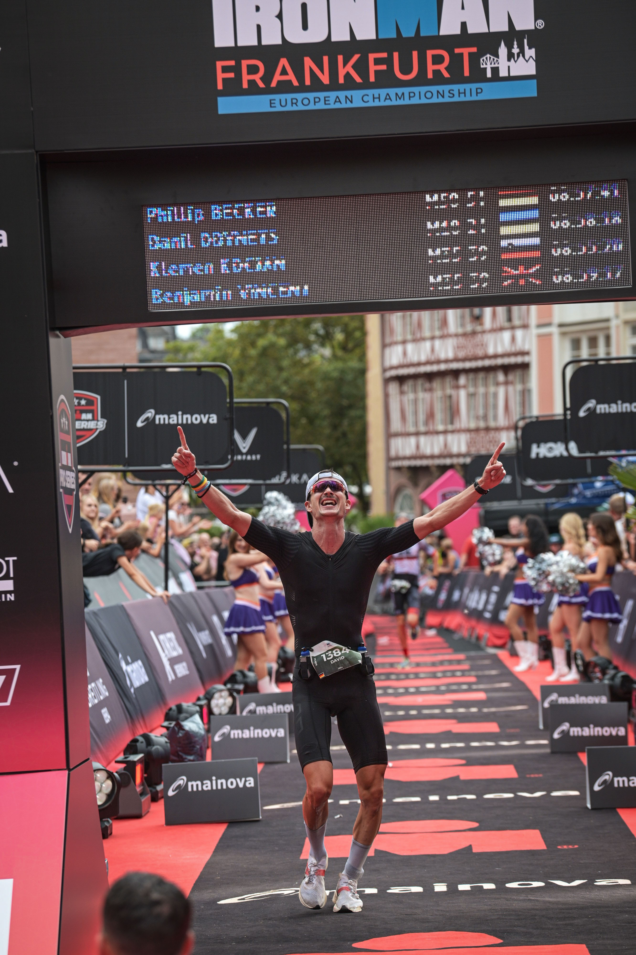 David Simon beim Zieleinlauf